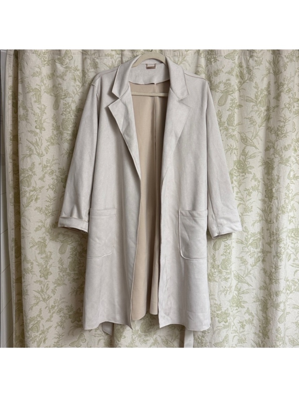 Tahari Trench Suede Coat